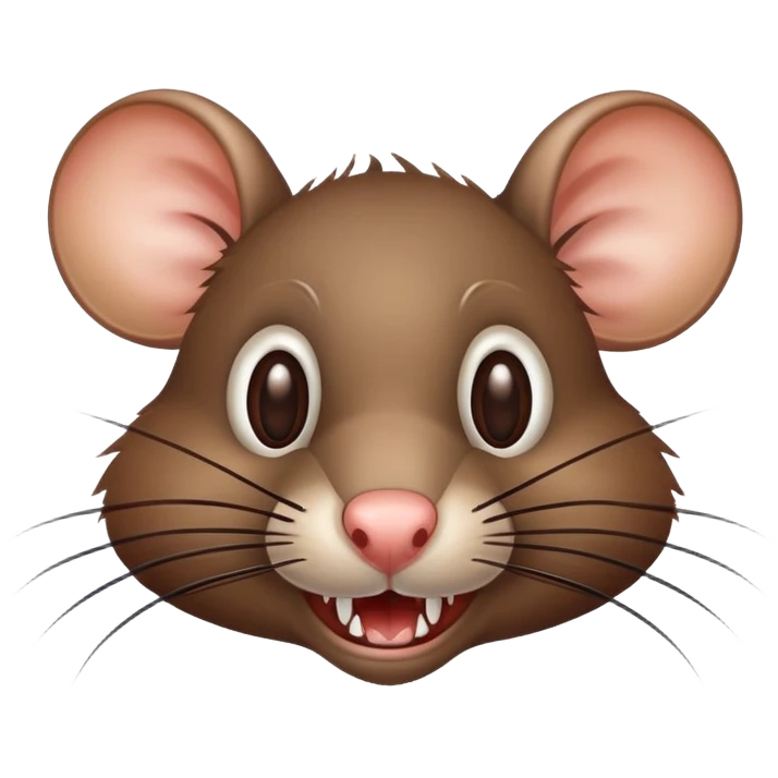 Rat with big teeth emoji