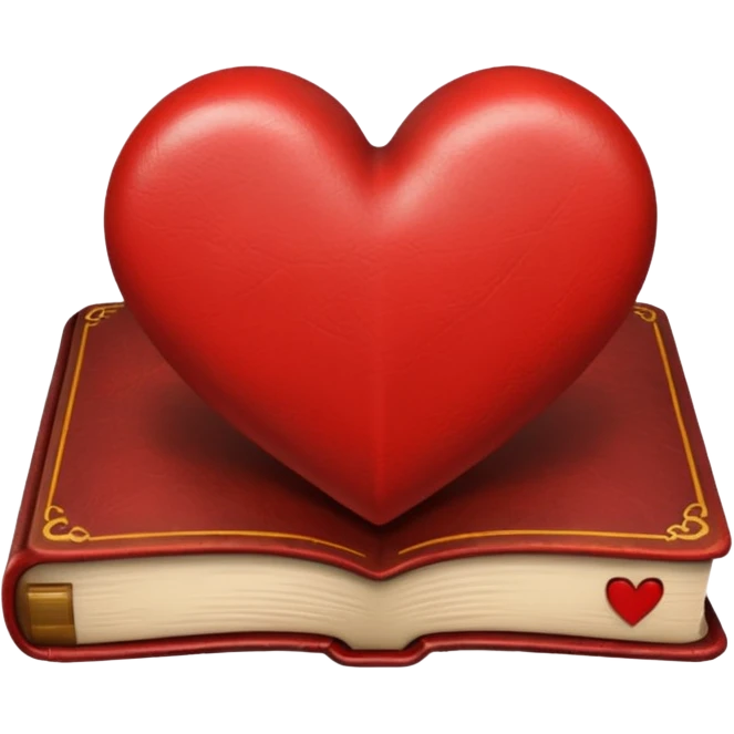 heart-shaped book emoji