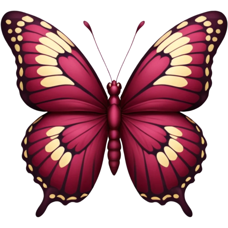 Burgundy butterfly emoji