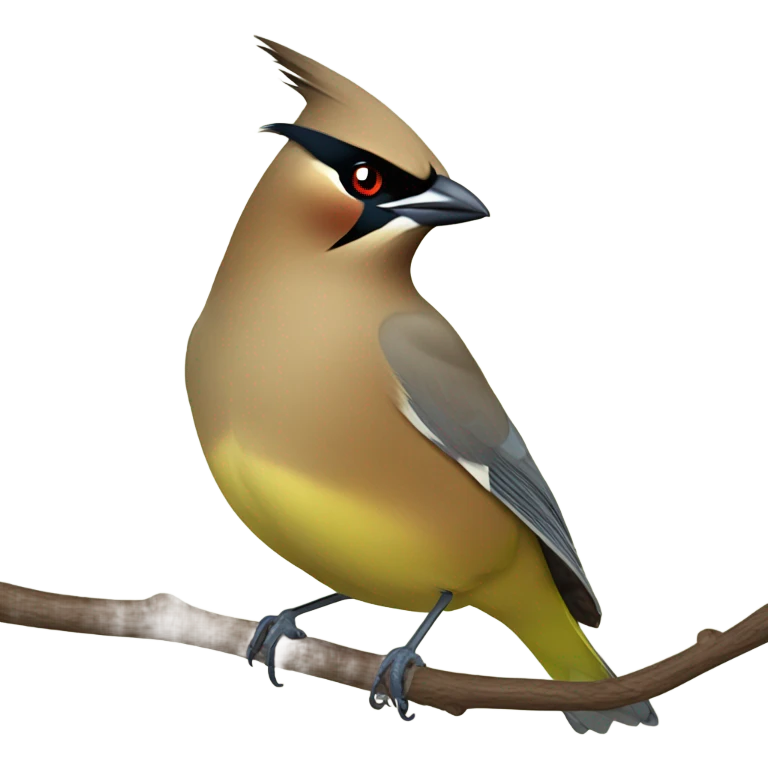 Eastern Cedar waxwing  emoji