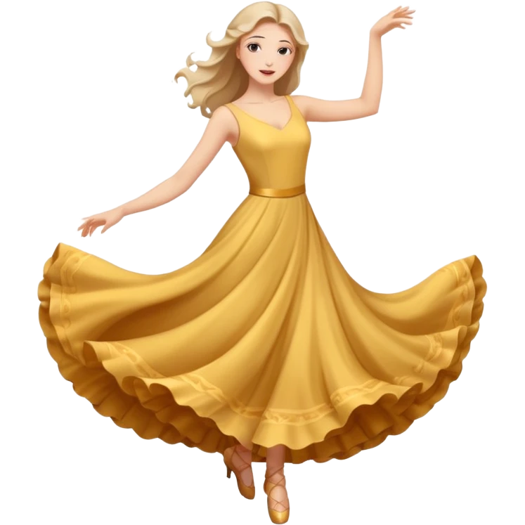 танцующая женщина в полный рост emoji