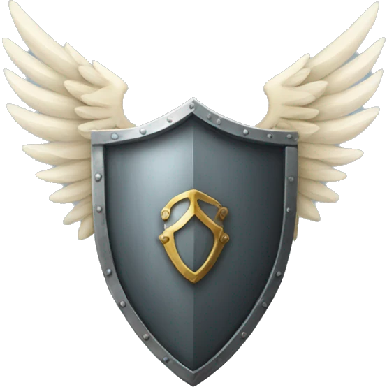 winged shield of wind emoji