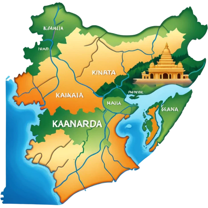 Karnataka map emoji