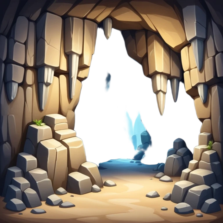 generate realistic detailed cave inside view emoji