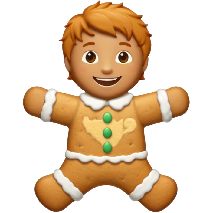 ginger man biscuit emoji