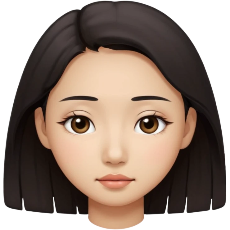 dark circles eyes sleepy dimples asian girl emoji