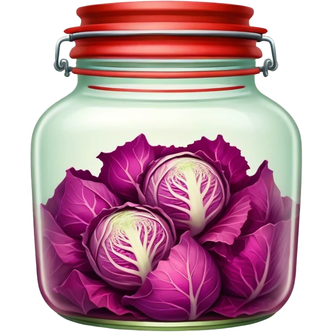 chopped up Kimchi Cinematic Realistic Kimchi Dish Emoji, depicted as spicy, fermented cabbage with vibrant red hues neatly served in a traditional jar, rendered with dynamic textures and bold, appetizing lighting. emoji