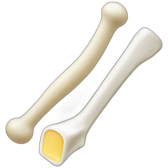 Long bone and a washing soap emoji