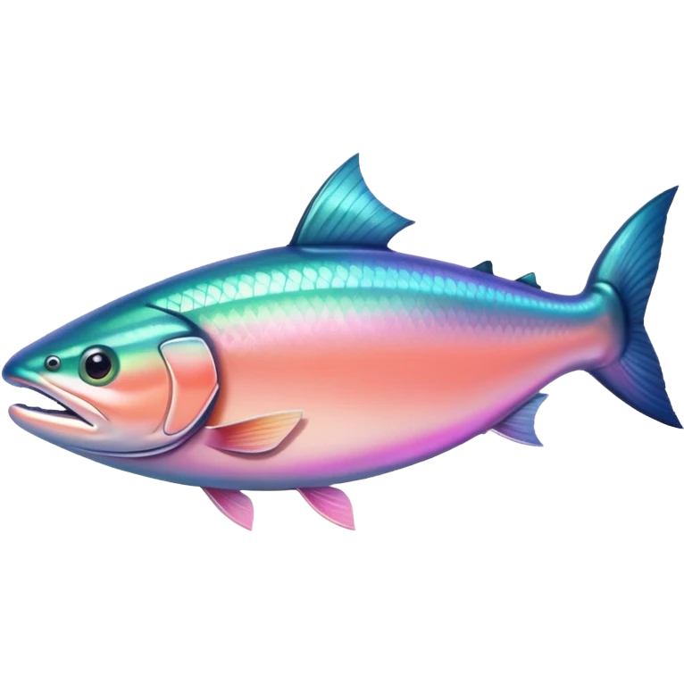 Pink salmon fish emoji