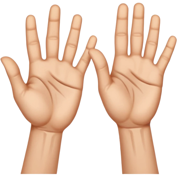 Manos con señas emoji