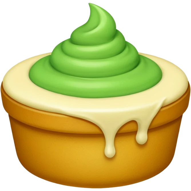 green cream skincare emoji