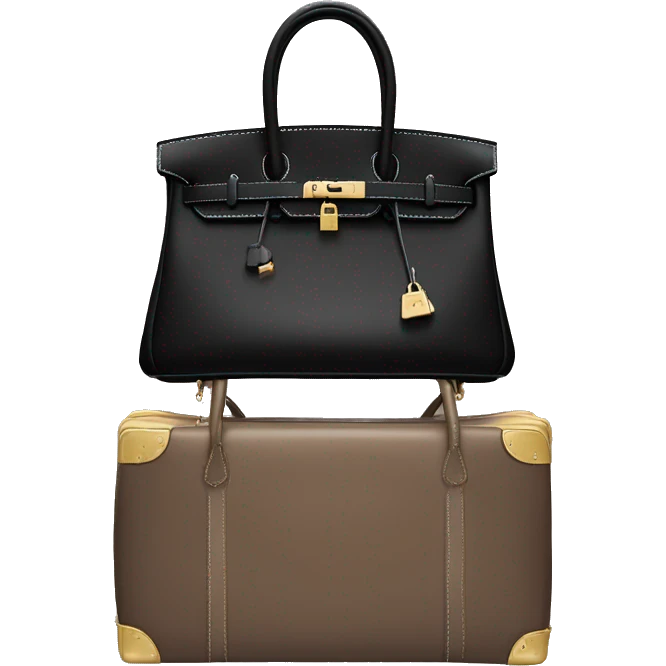 black hermes birkin bag emoji