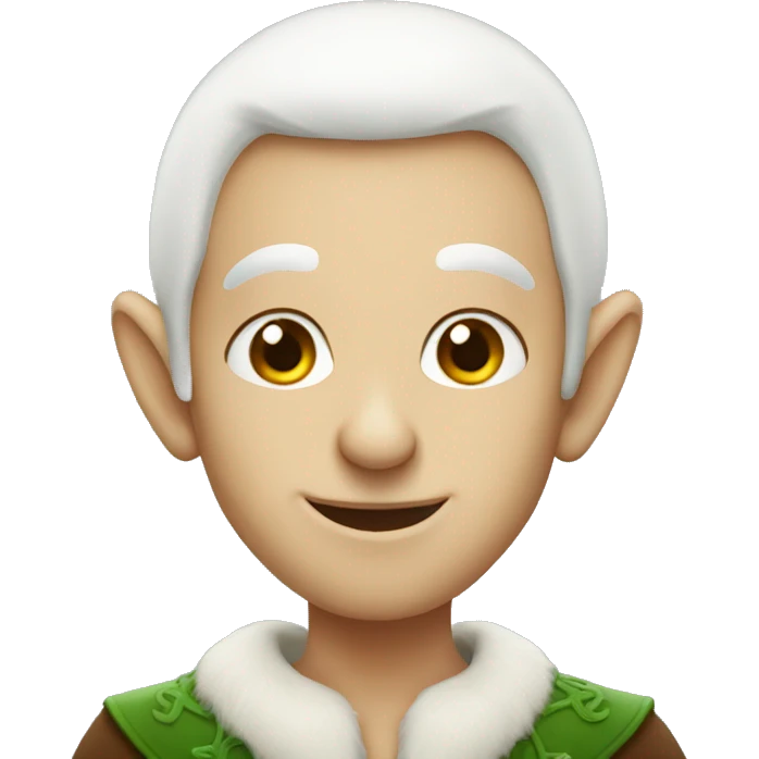 White Norman elf emoji