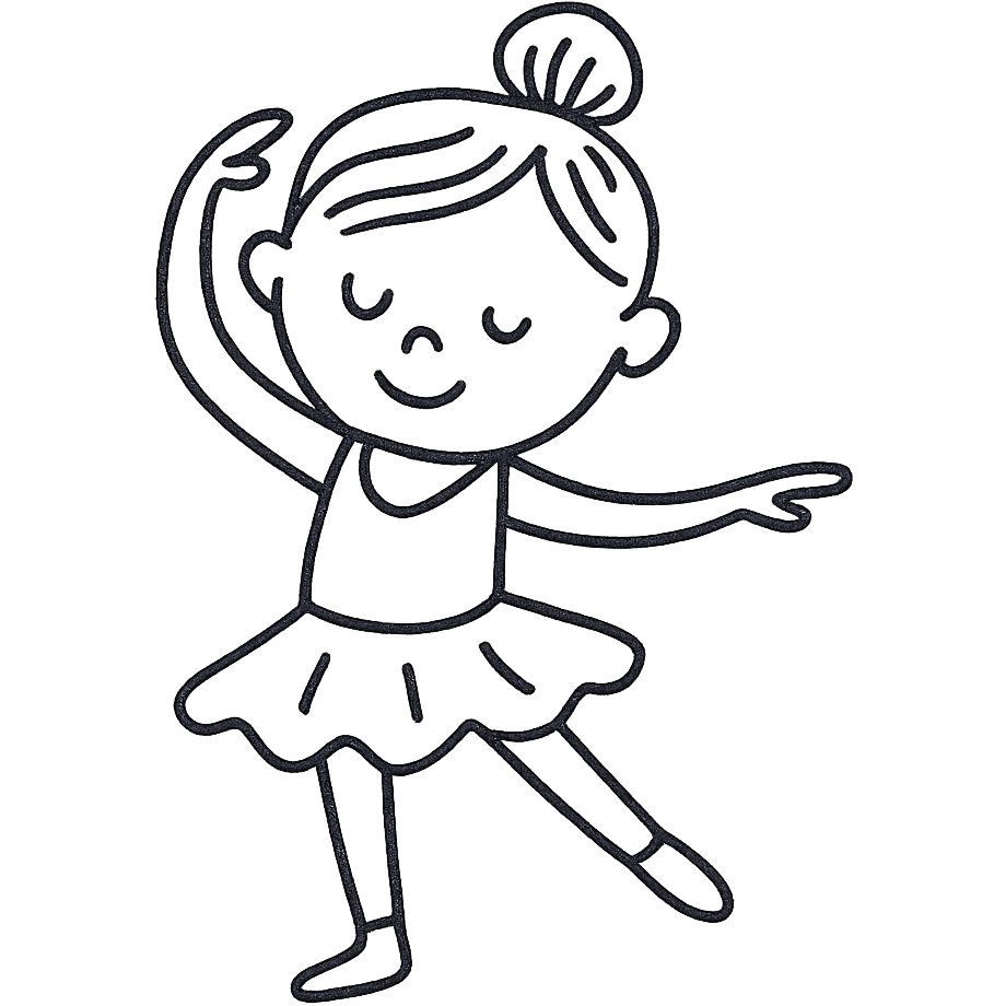 white baby girl dancer emoji