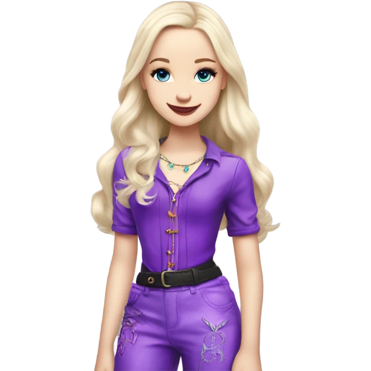 Dove cameron as Mal from descendants show emoji