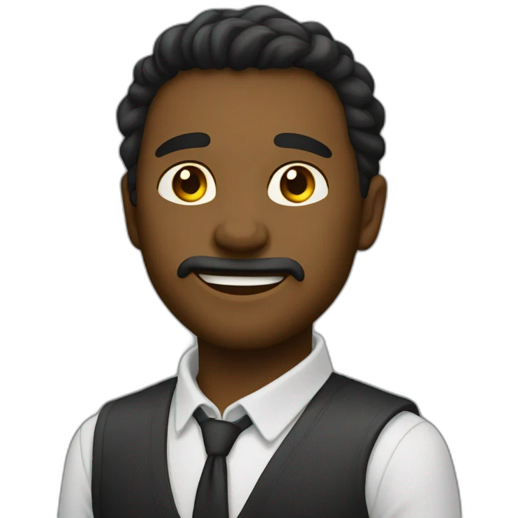 Чёрный кот с жёлтым бантом emoji