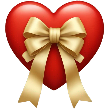 Heart with a bow  emoji