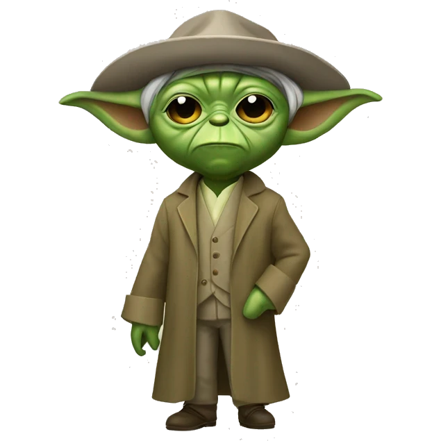 Well dressed yoda  emoji