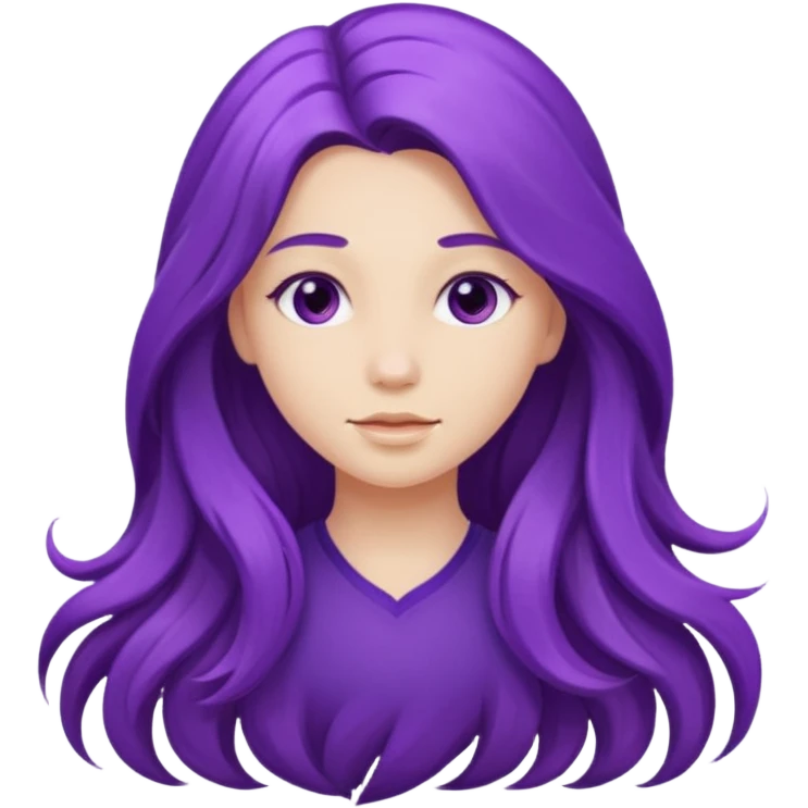 Purple girl emoji