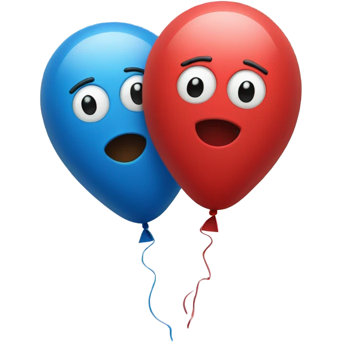 Two balloons emoji