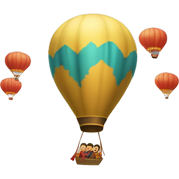 mongolfiera buongiorno emoji