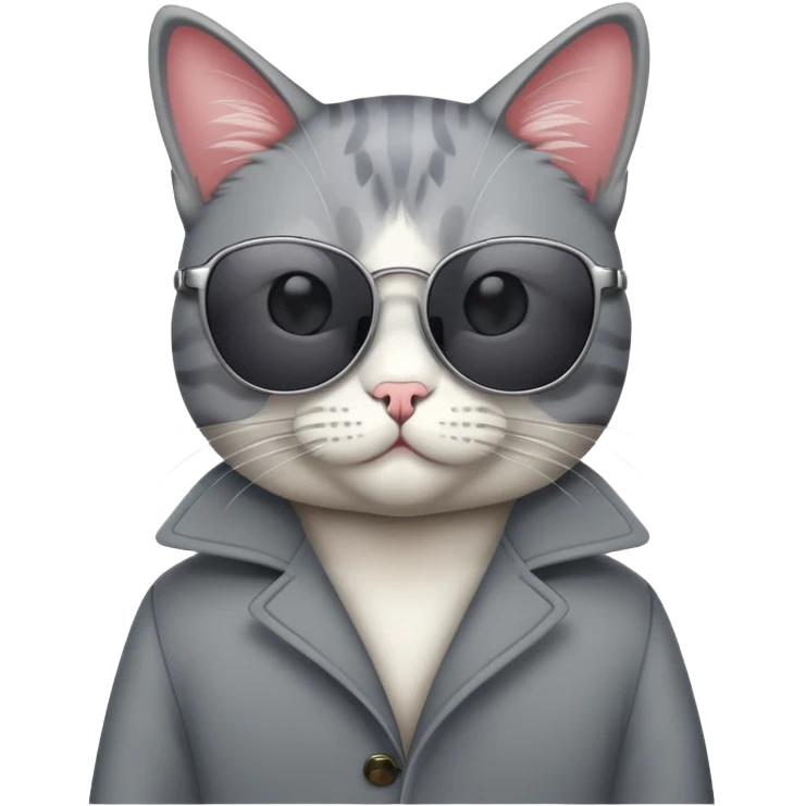Cat wearing sunglasses emoji