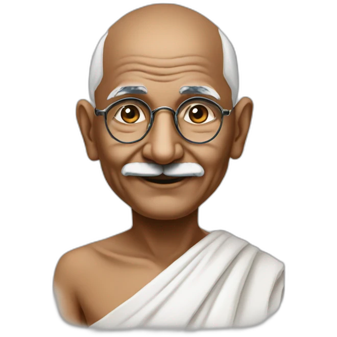 Mahatma Gandhi emoji
