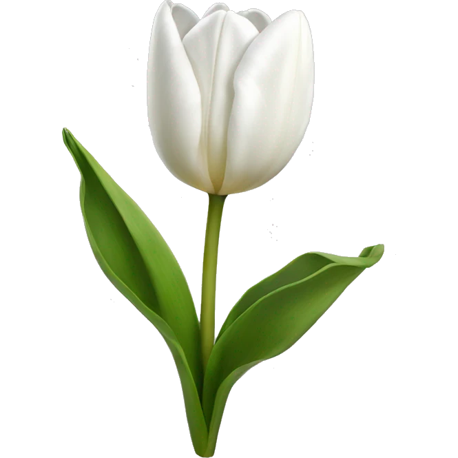 White tulip emoji