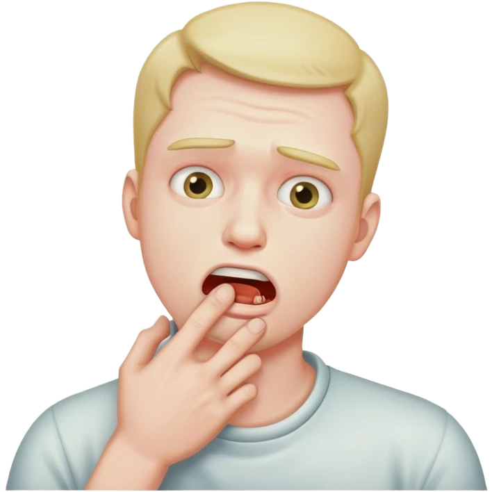 Guy choking himself emoji