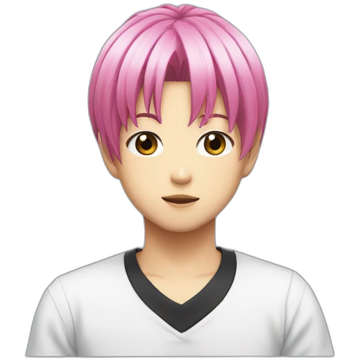 Saiki kusuo pink hair emoji