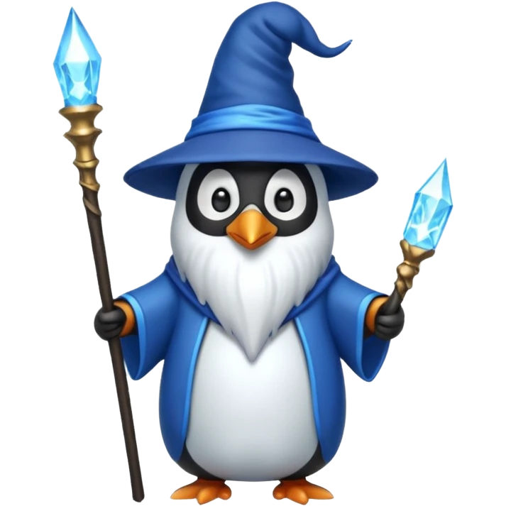Penguin Wizard emoji