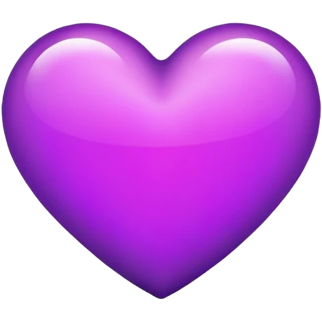 Glowing, Passionate Purple Heart emoji