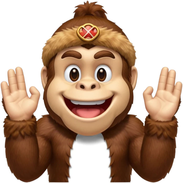 donkey kong making 👌 emoji