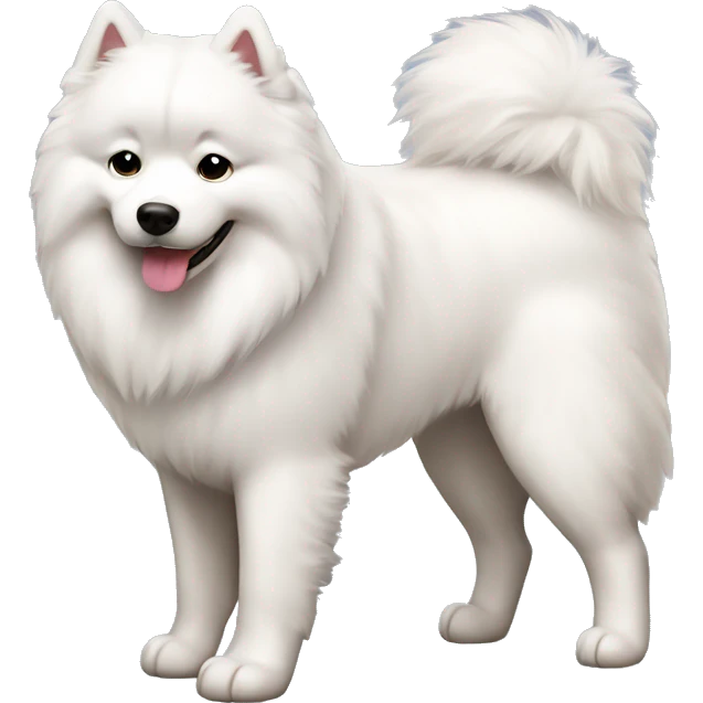 Samoyed full body emoji