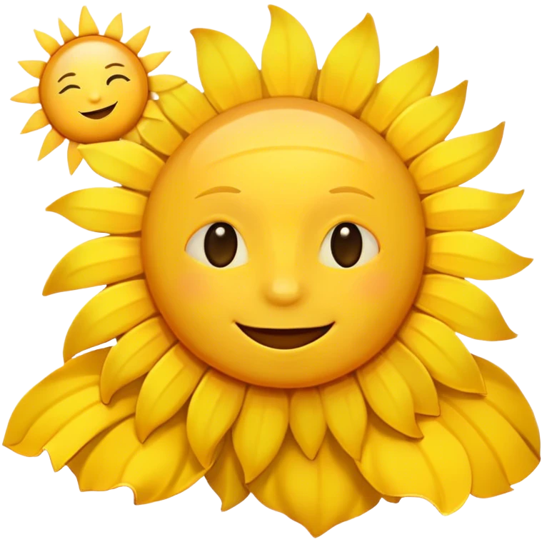 Sunshine with text Good Morning emoji