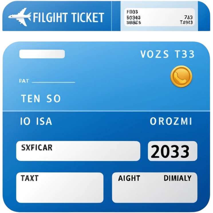 flight ticket emoji