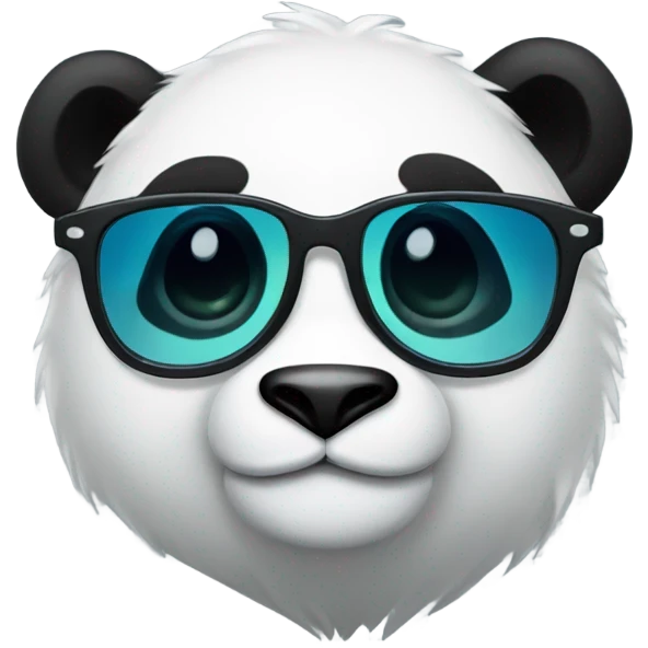 Panda star glasses  emoji