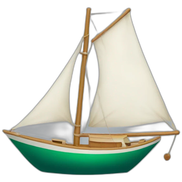 Duck sailboat emoji
