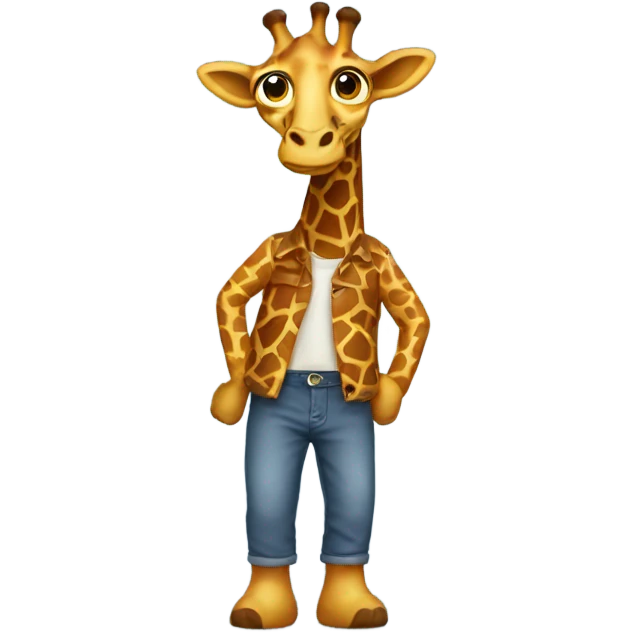 girrafe wearing pants emoji