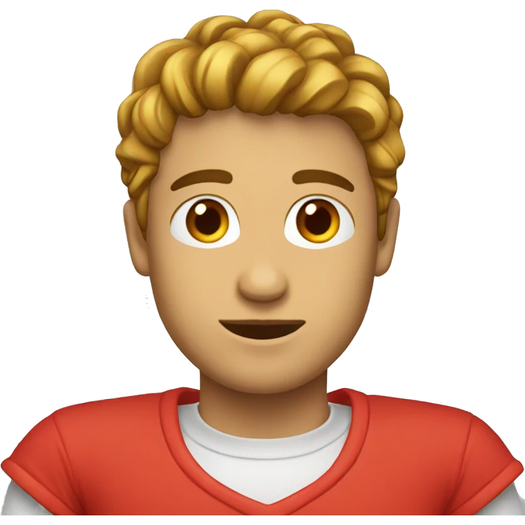 Camiseta roja sin cabeza emoji