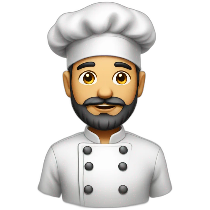 Chef indien barbu emoji