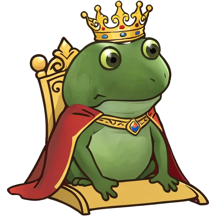 king sitting on throne emoji