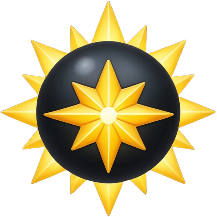 Una estrella negra  emoji