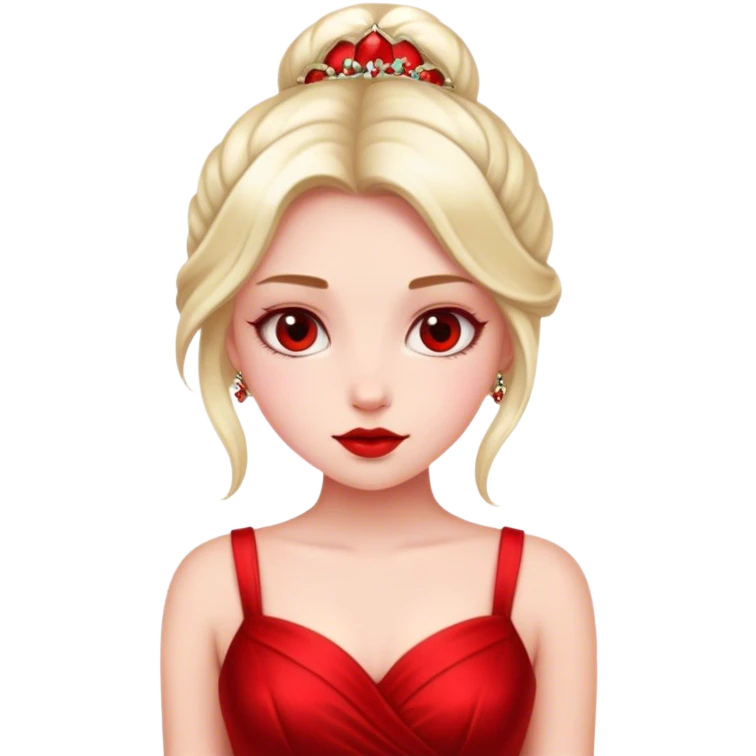 Girl in expensive red dress  emoji