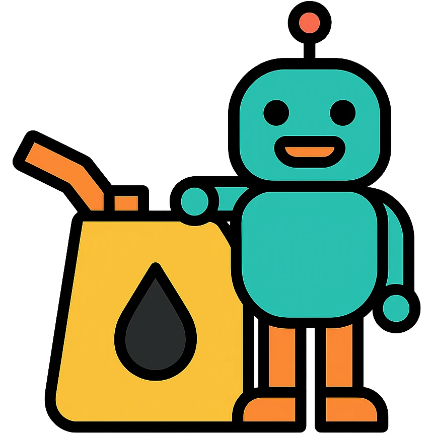 oil and robot emoji