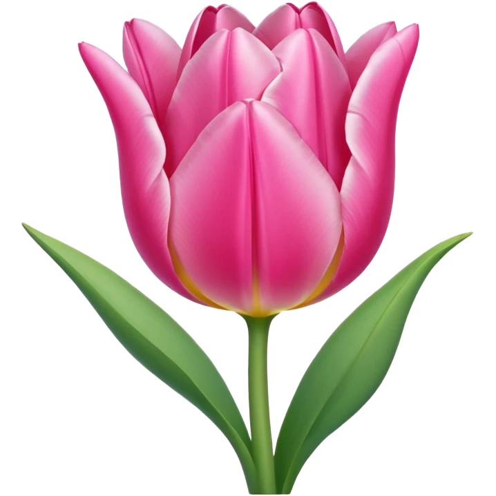 Pink tulip emoji