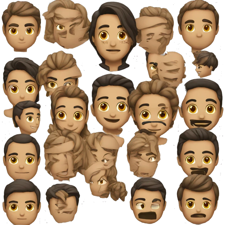 فتى شعره أسود و يرتدي نضارات شمسية و يشير بإصبعه للأعلى. emoji