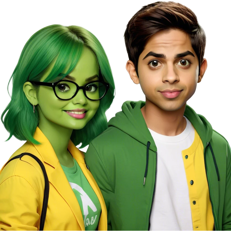 Debby Ryan and Karan Brar emoji
