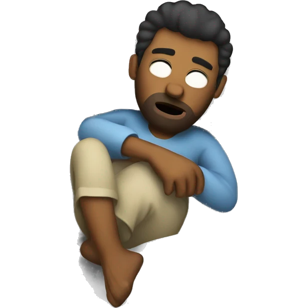 Hangover person in bed emoji