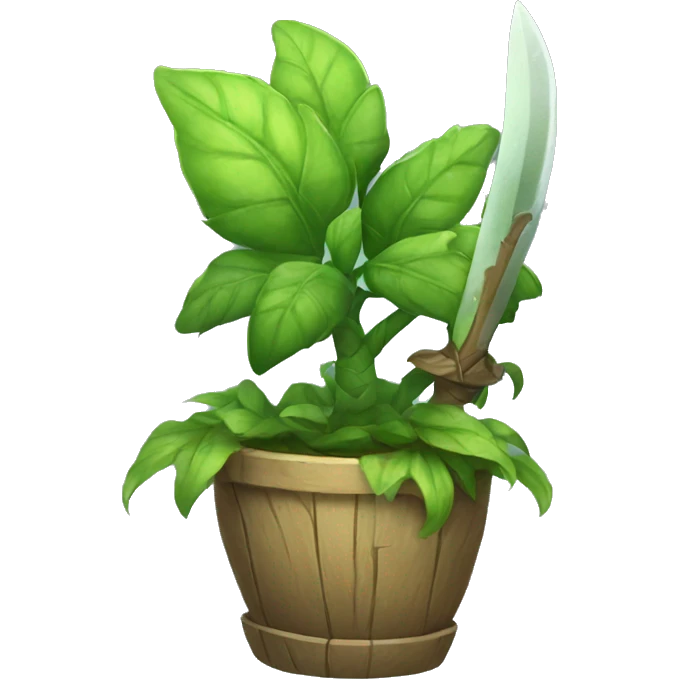 humanoid plant knight emoji